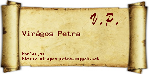 Virágos Petra névjegykártya