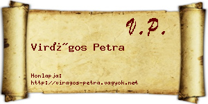 Virágos Petra névjegykártya